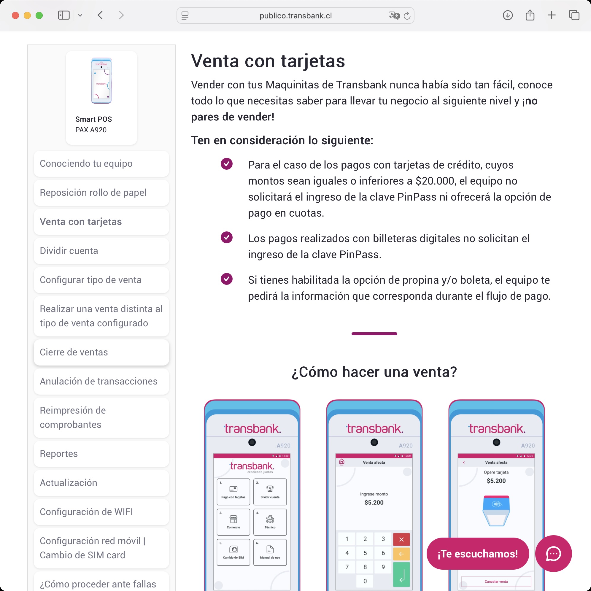 Manual Web Transbank